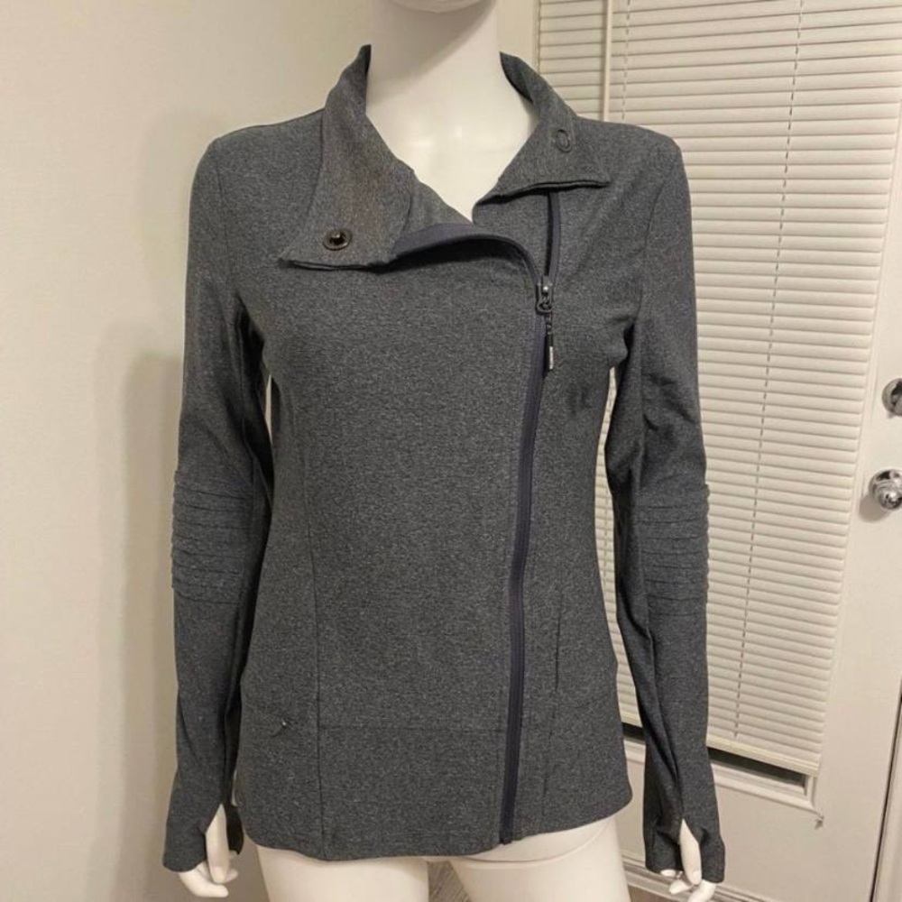Mondetta Asymmetrical Zip Collar Jacket Sz S